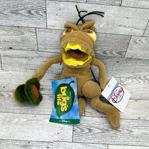 NWT Disney Store's Pixar's A Bug's Life‎ Mini 8" Bean Bag Plush, "P.T. FLEA"